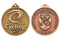 Custom personalised medals and medallions for schools, sports events and clubs.