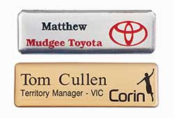 Highly customisable name badges to professionally convey your brand.